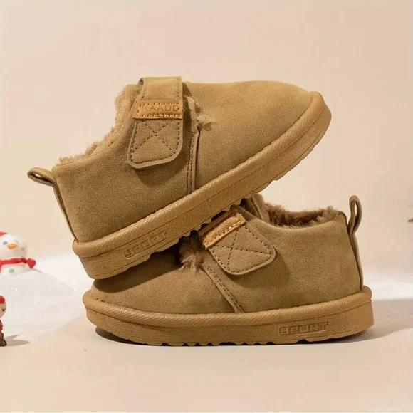 Toddler Girls Snow Boots Non-Slip Rubber Fleece Lined Low-Top with Closure Sz 6 - Picture 10 of 15